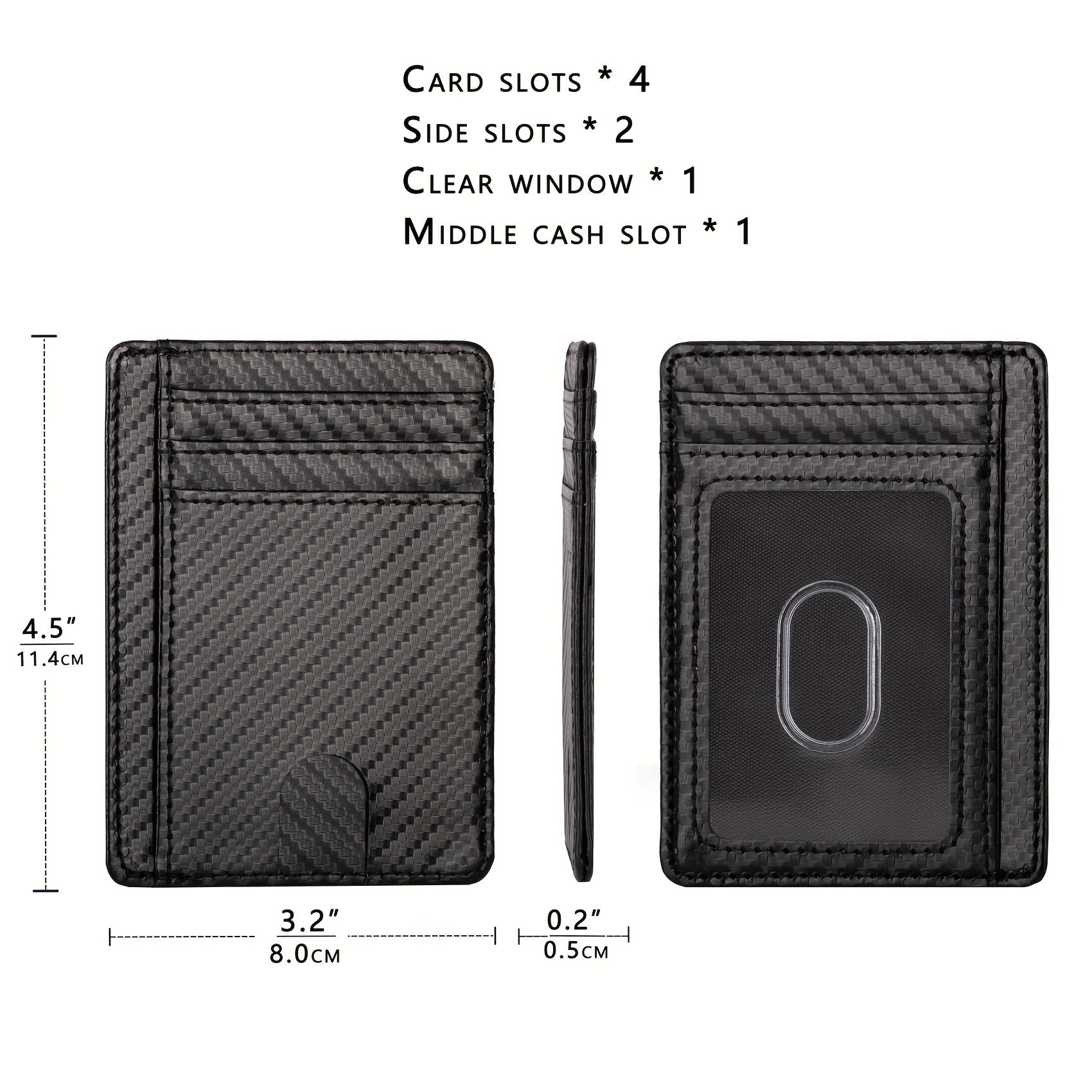 Men's RFID Blocking Front Pocket Wallet