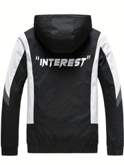 Men's Casual Zip Up Jacket For Spring Fall Fitness