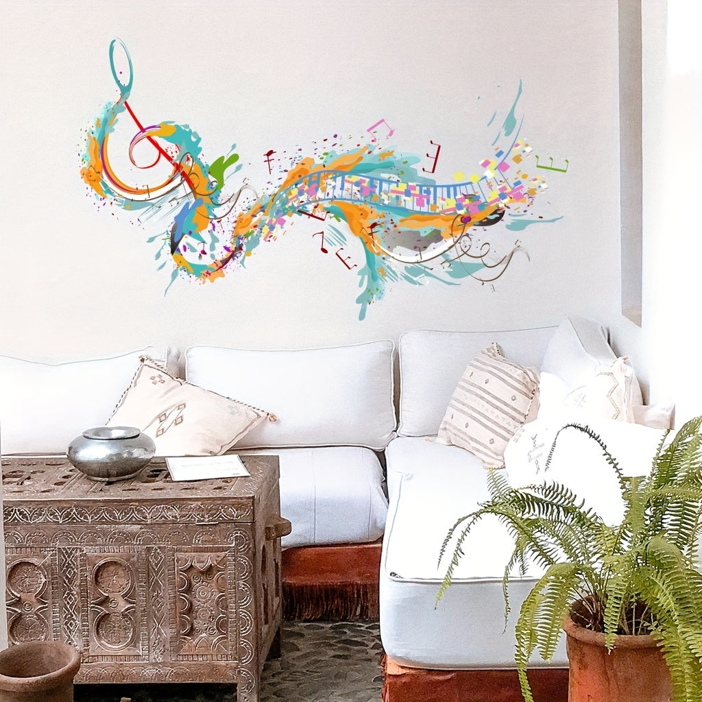 Musical Note Room Decoration Wall Sticker Self-adhesive PVC Sticker