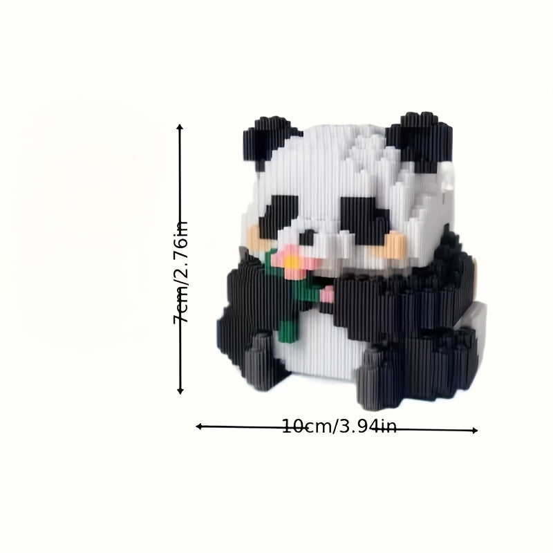 1028pcs Panda Building Blocks Set - Educational Puzzle Game