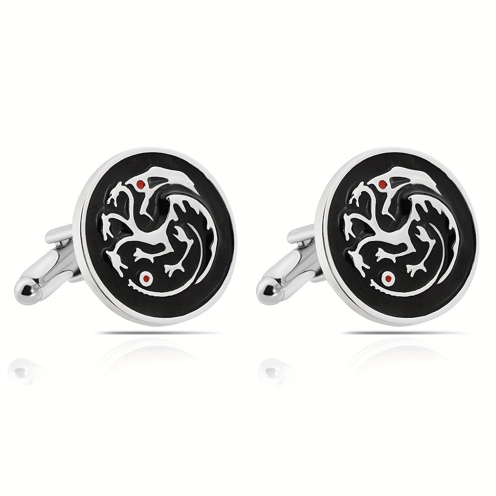Alloy Dragon Cufflinks French Shirt Wedding Suit Men's Jewelry