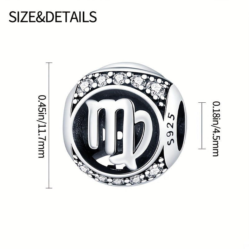 Letter LOVE Zircon Charm Bead Pendant for DIY Bracelet Ladies Jewelry Gift