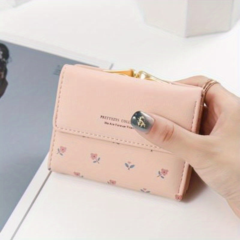 Flower Pattern Coin Purse Card Wallet Women's Clutch Bag