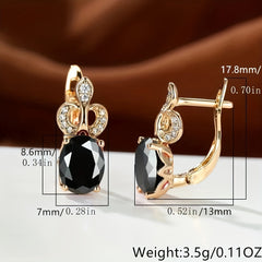 Rainbow Stone Princess Crown Earrings
