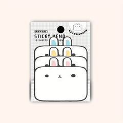 Animal Sticky Notes 3 Layer 6 Animals 45 Sheets Cat Bear Dog Duck Rabbit Donkey