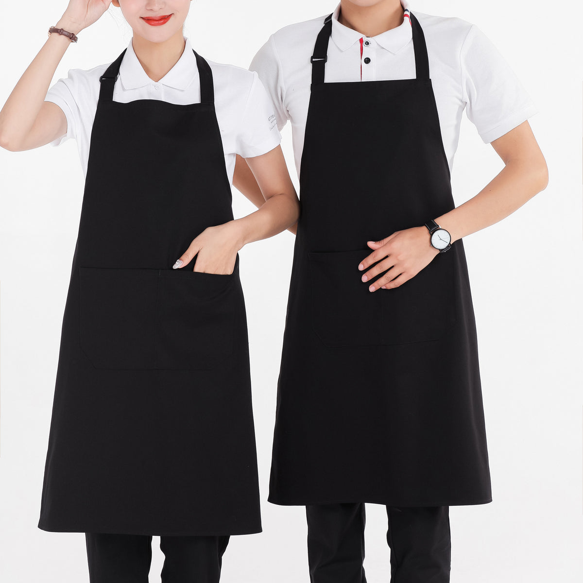 Adjustable Waterproof Cooking Apron Household Solid Apron