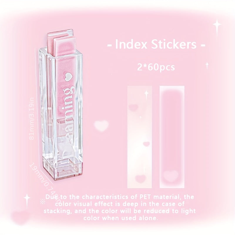 120 Pcs Lip Glaze Index Stickers Gradient Blush Waterproof Stickers Labeling