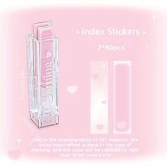 120 Pcs Lip Glaze Index Stickers Gradient Blush Waterproof Stickers Labeling