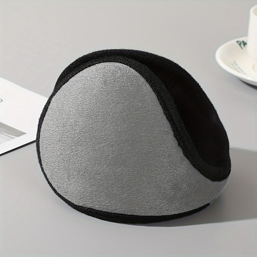 Classic Winter Ear Muffs Thickened Polyester Warm Ear Covers Unisex Hand Wash