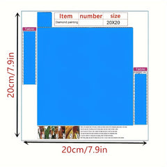 Adult 5D Diamond Painting Kit - Couple Elephant - DIY Christmas Gift - 20x20cm