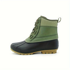 Men's Snow Boots Non Slip Lace Up Shoes For Outdoor Activities