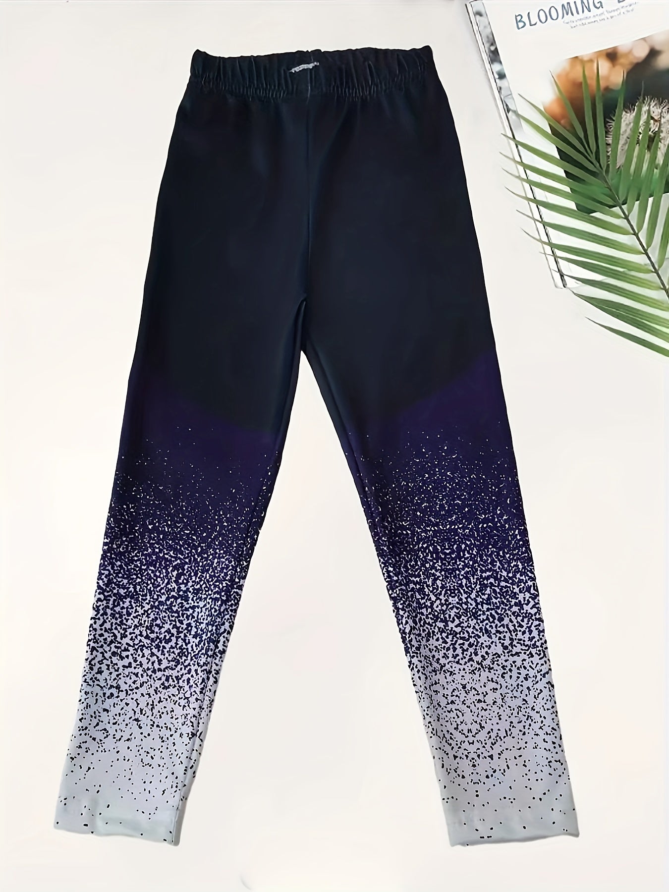 Girls Slim Gradient Leggings All Seasons Sports Running Jogging