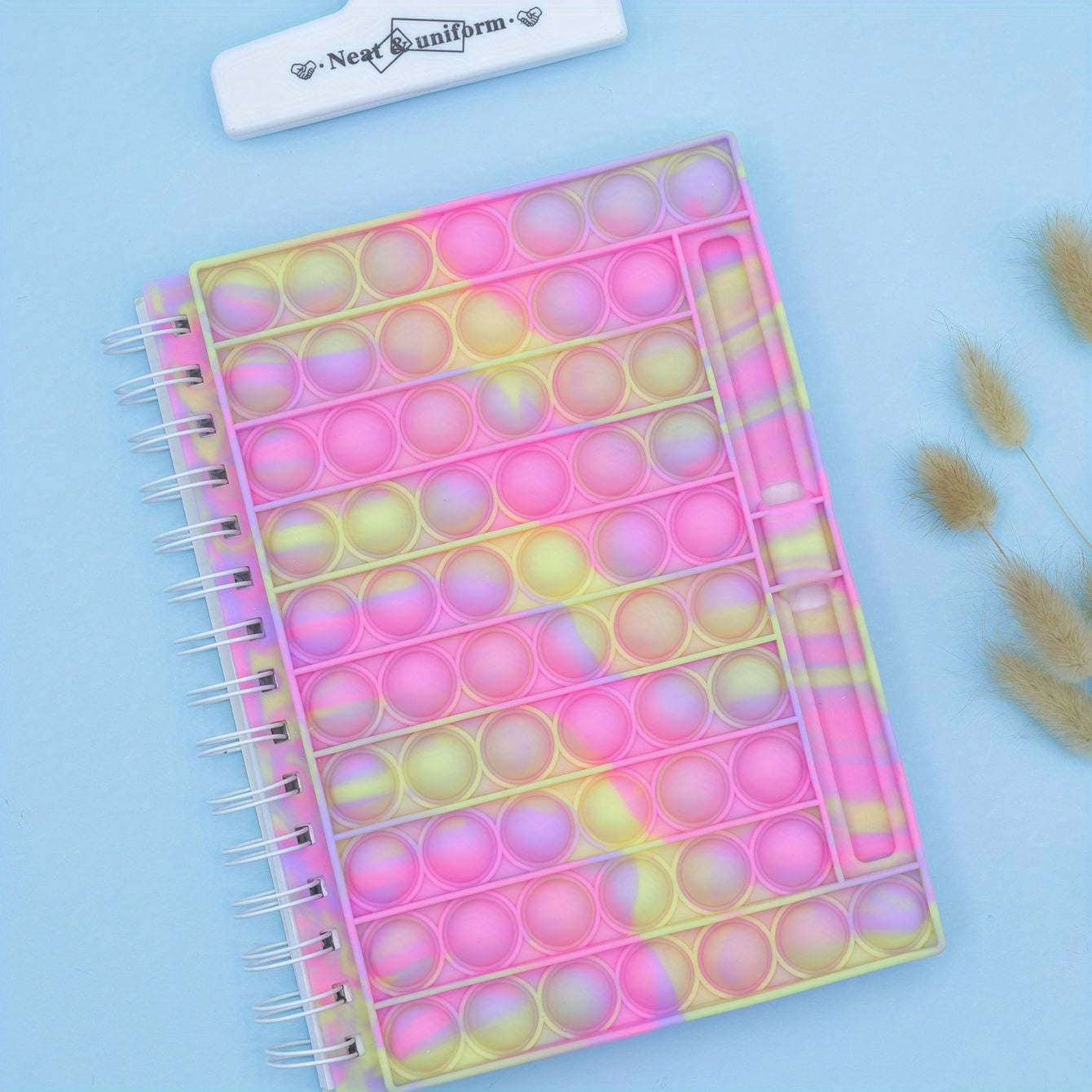 Bubble Music Decompression Notebook with Pen Slot 80 Sheets