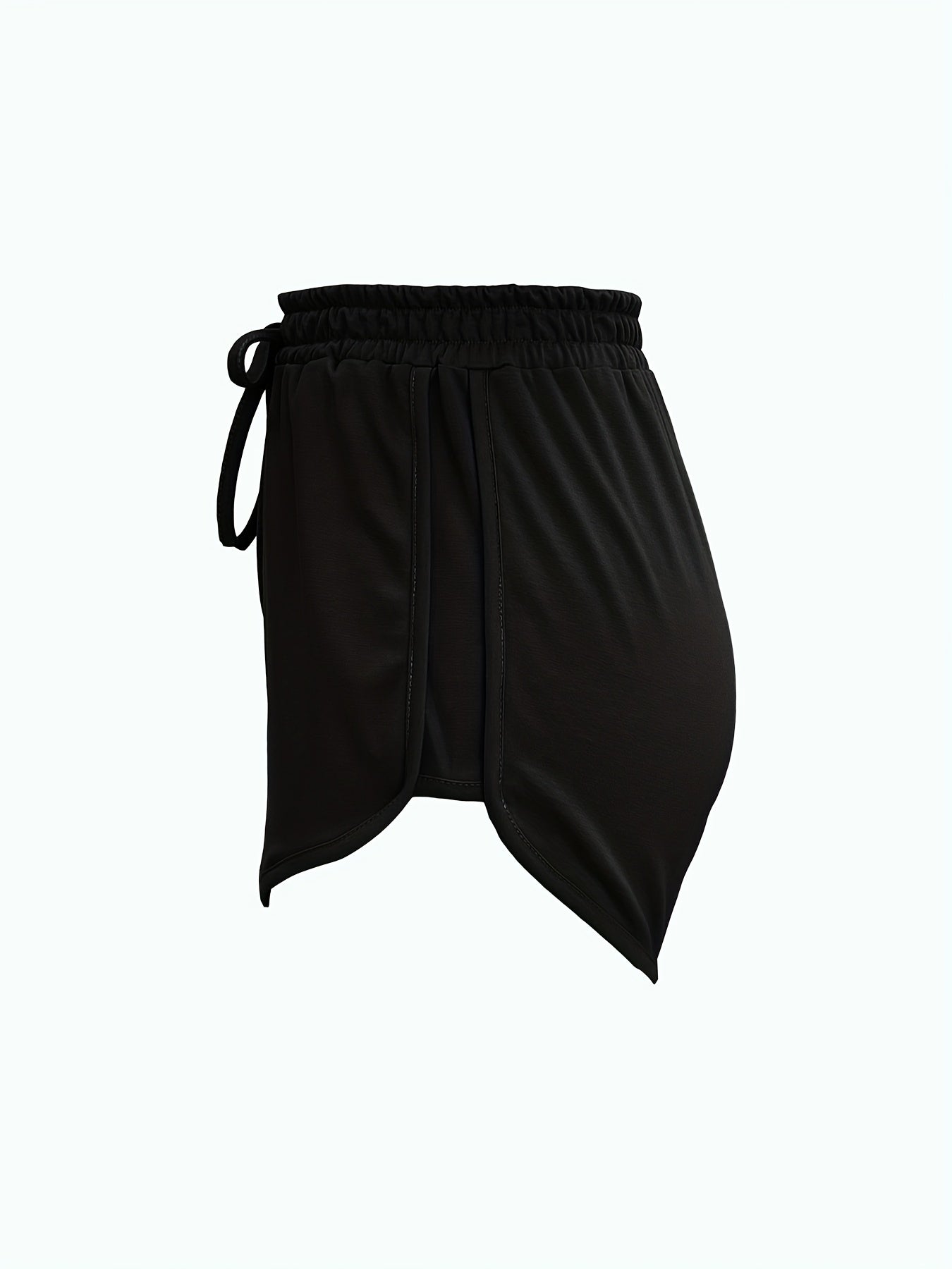 Lace Up Lounge Bottoms Soft Elastic Waistband Shorts Womens Loungewear