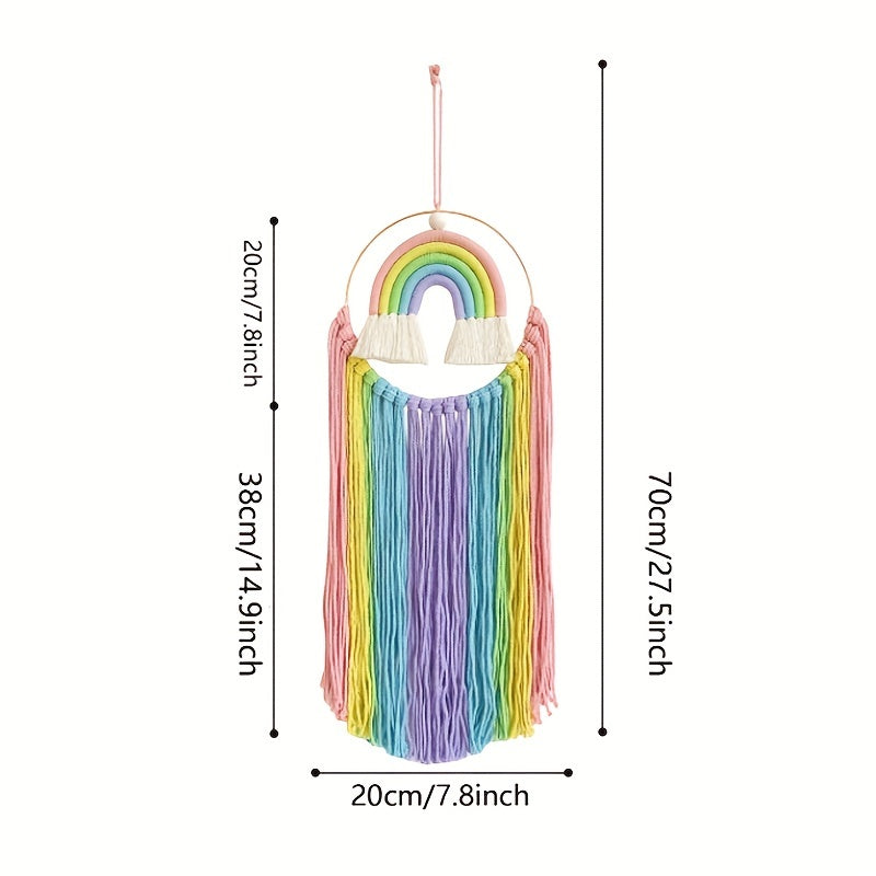 Colorful Tassel Rainbow Wall Hanging Decor
