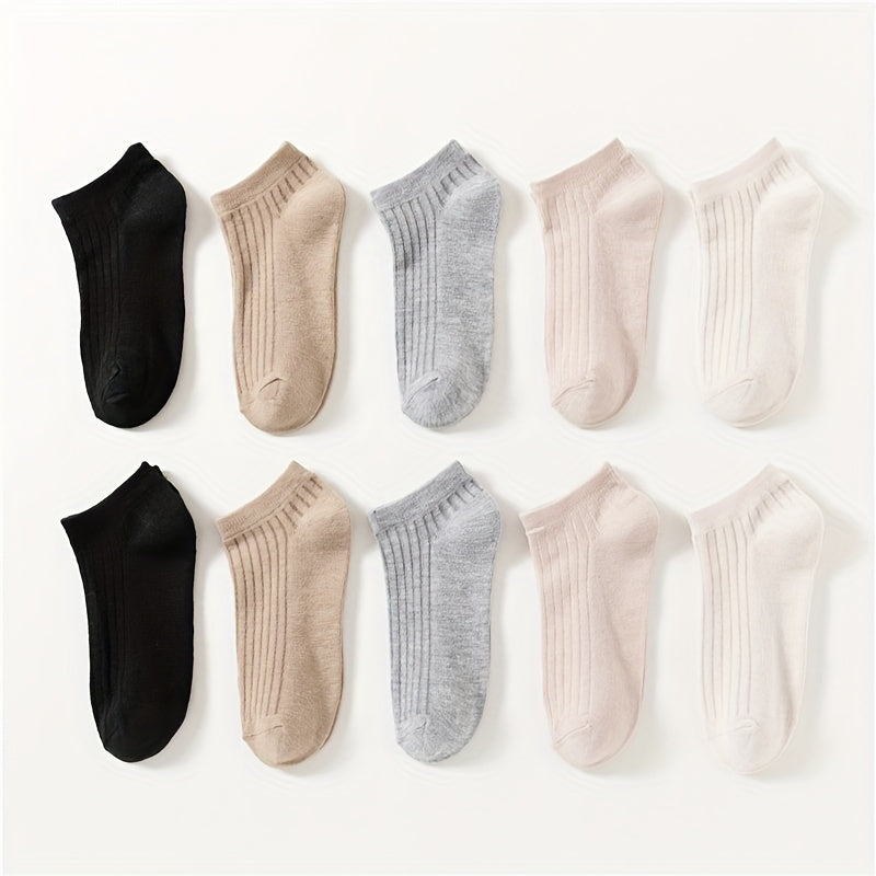 10 Pairs Low Cut Ankle Socks Women's Stockings