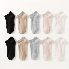 10 Pairs Low Cut Ankle Socks Women's Stockings