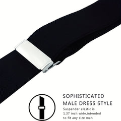 Men's Adjustable Elastic Suspenders Heavy Duty Work