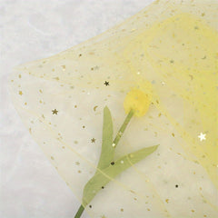 Glitter Star Mesh Fabric, Festive Gift Doll Skirt, 1/3/5 Yards Wide Sheer Fabric