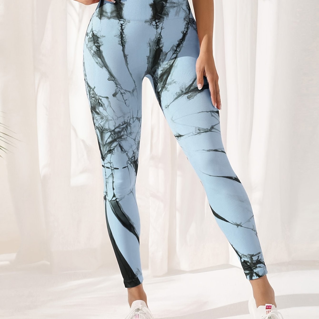 Tie Dye High Waist Yoga Pants Quick Drying Leggings
