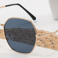 Geometric Metal Sunglasses Anti Glare UV400