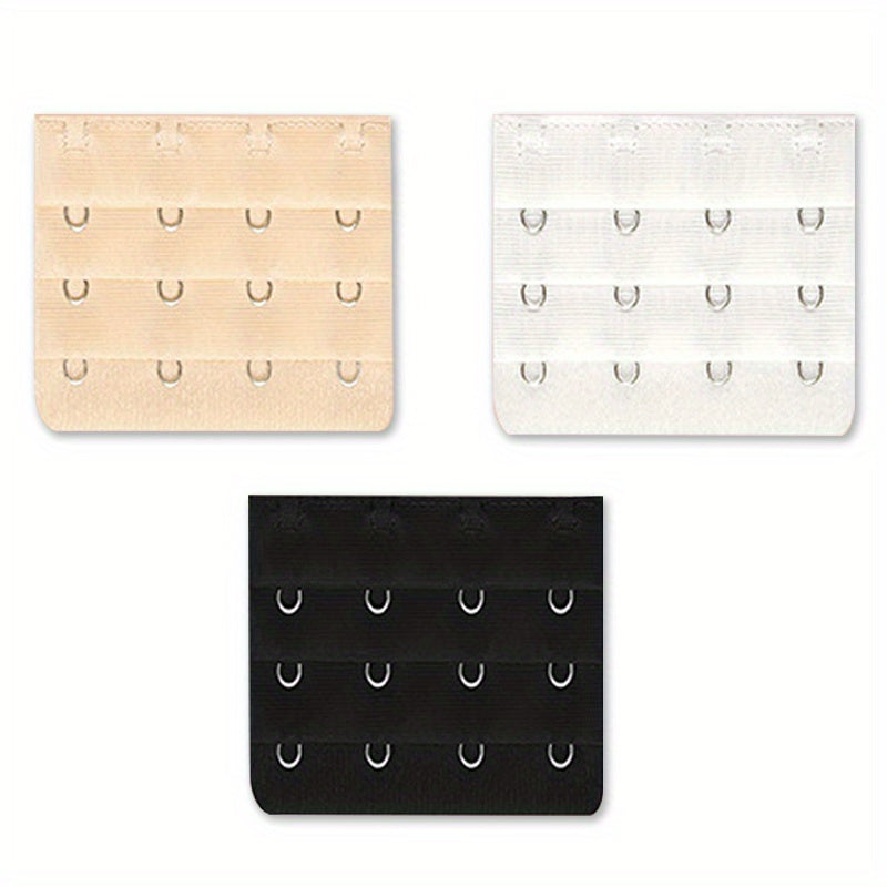 3pcs Hook Bra Extenders Adjustable Bra Band Women's Lingerie Accessories