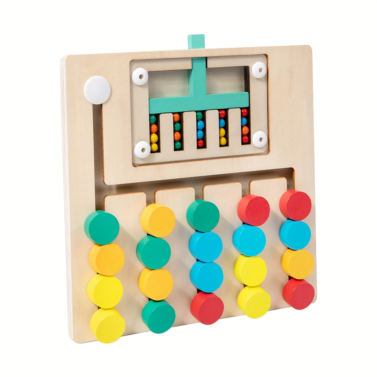 Colorful Bead Counting Puzzle Toy for Kids Ages 3, Educational Learning Toy