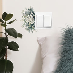 Green Plant Leaf Wall Decal Waterproof PVC Sticker