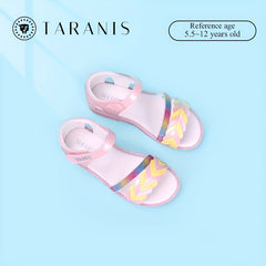 TARANIS Girls Open Toe Flat Ankle Strappy Sandals