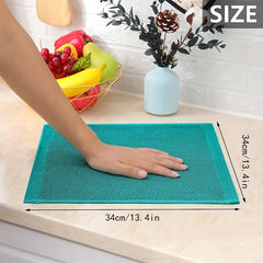 4pcs Cotton Waffle Dish Cloths Absorbent Quick Drying Dish Towels