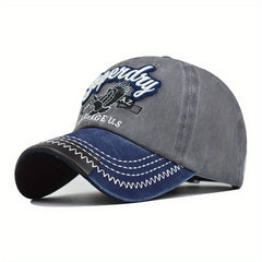 Eagle Embroidered Baseball Cap Vintage Letters Sun Hat