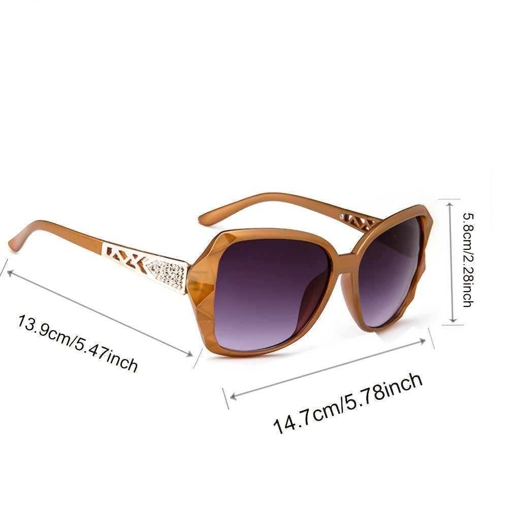 Square Gradient Sunglasses UV400 for Driving Beach Travel