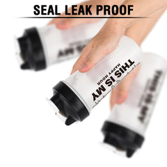 600ml Leak Proof Protein Shaker Bottle for Smoothies and Fitness