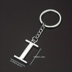 DIY A Letters Key Chain Charm 26 Letters Keychain Men Couple Gift