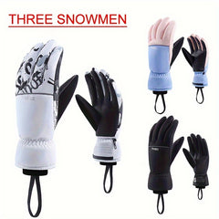 Winter Windproof Waterproof Thicken Gloves Touch Screen Plush Gloves