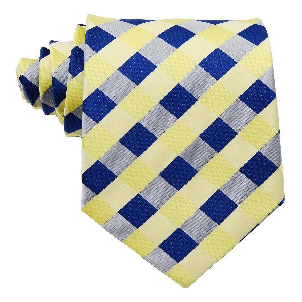 Men's Plaid Tie Business Necktie 1200 Needles