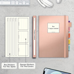 A5 Hardcover Ruled Notebook Thick Paper Lined Journal 176 Pages