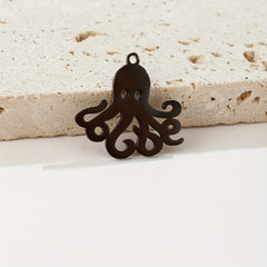 5PCS Stainless Steel Octopus Charms For DIY Jewelry Making