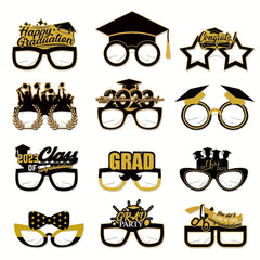 6pcs Graduation Students Glasses Graduation Party Decorations Photo Props