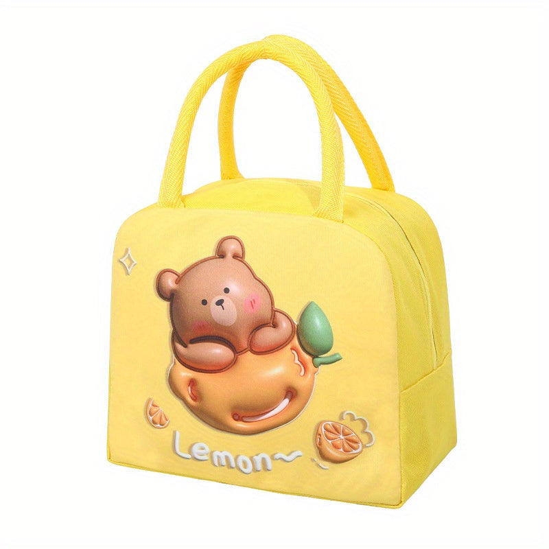 Kids Cartoon Lunch Bag Insulation Portable Aluminum Foil Lunch Bag