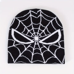 Spider Love Heart Beanie Y2k Beanie Hat Men's Winter Hat Decoration