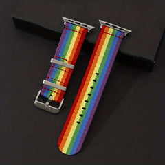 Rainbow Nylon Watch Strap For Smart Watch