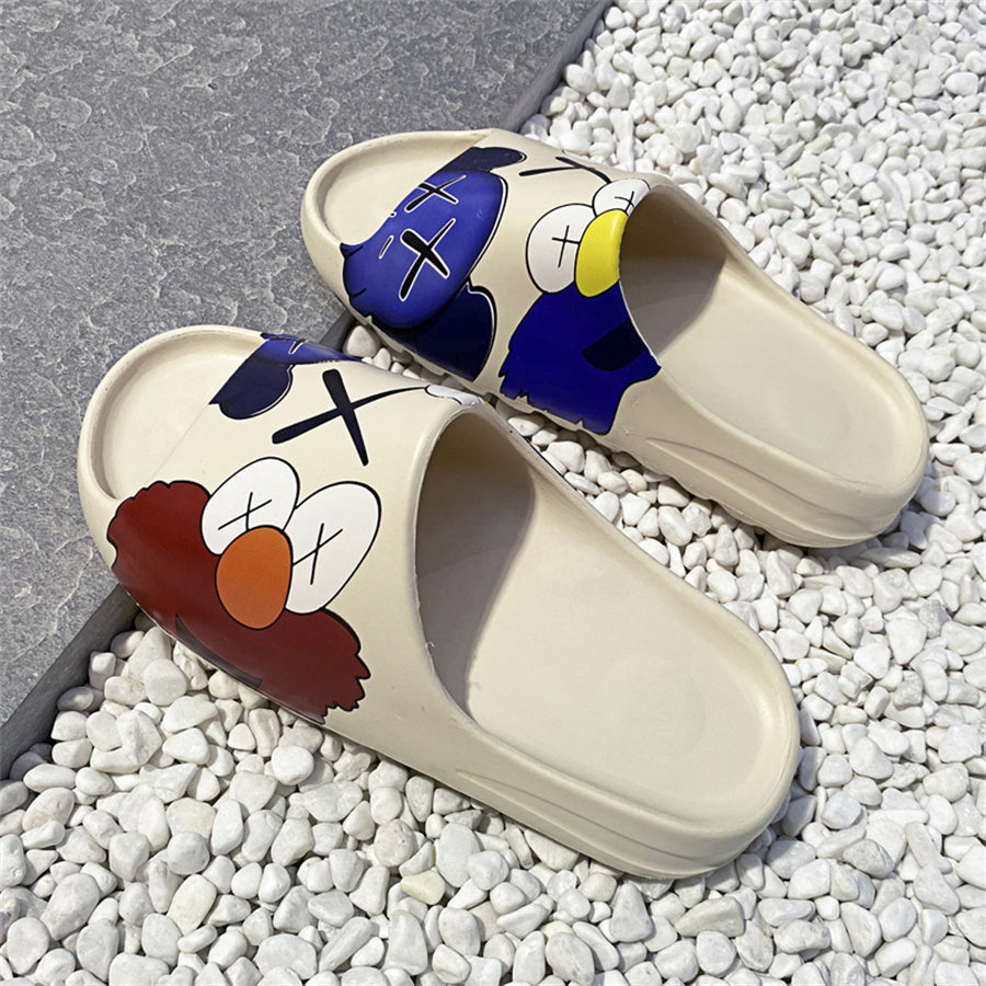 Men's Cartoon Slippers, Cozy Indoor House Shoes