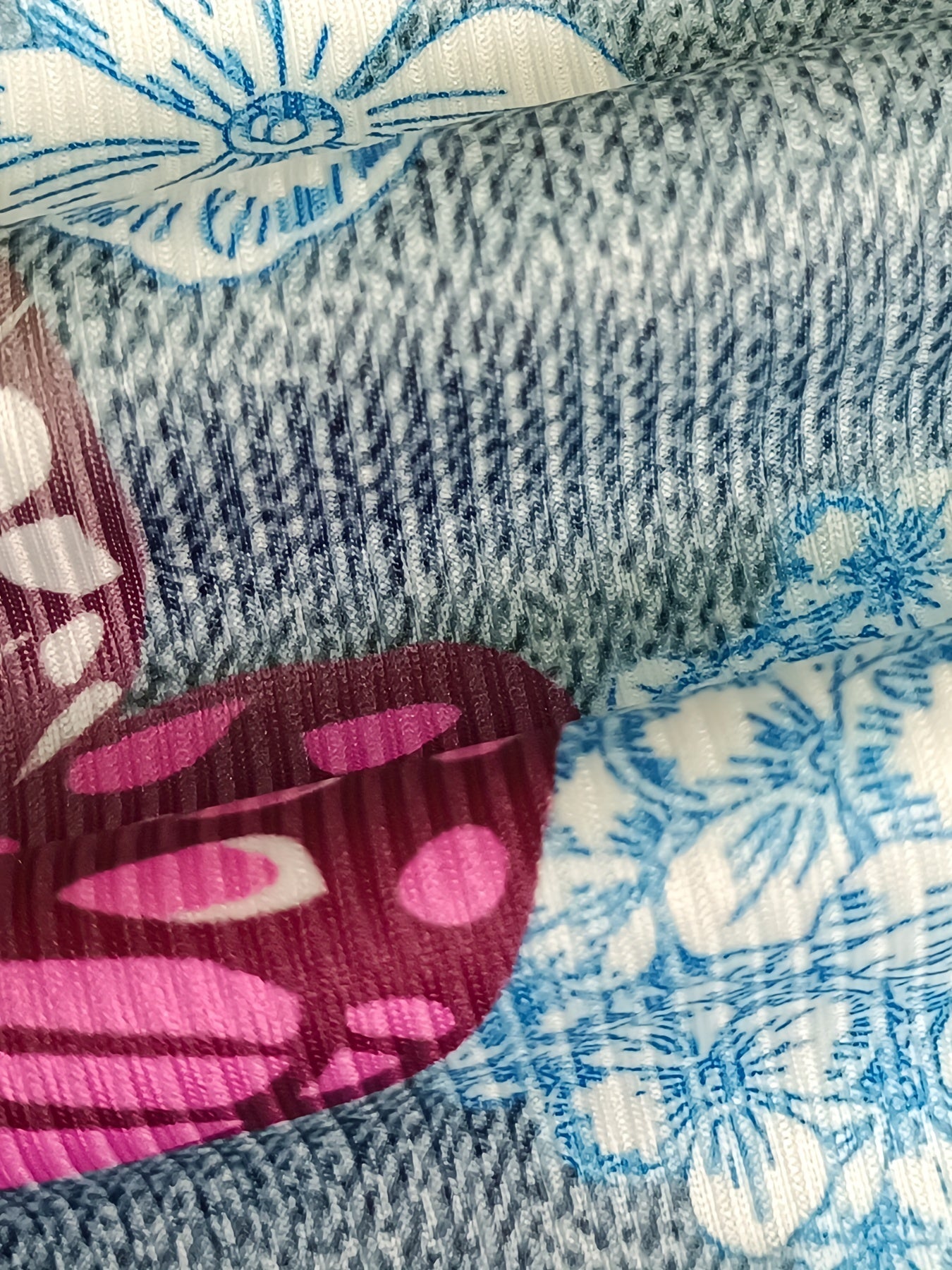 Plus Denim & Butterfly Print High Rise Skinny Slight Stretch Shorts