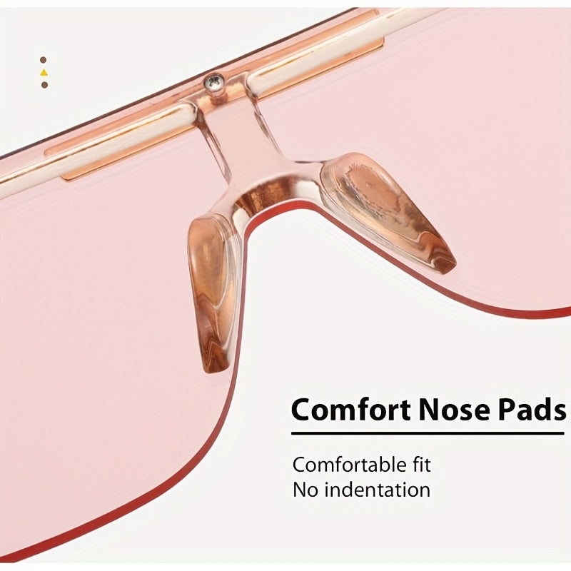 Large Square UV Protection Sunglasses for Men and Women