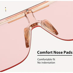 Large Square UV Protection Sunglasses for Men and Women