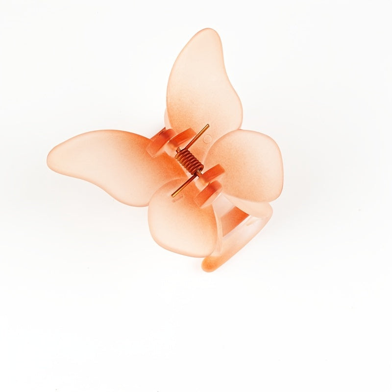 Butterfly Decor Hair Claw Gradient Banana Clip Hairgrip Hair Accessory