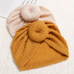 3Pcs Girls Plain Hat Turban Headwraps Elastic Soft Hat
