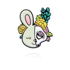 Half Skeleton Animal Brooch Novelty Design