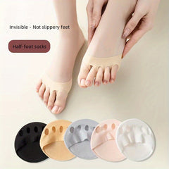 5pairs Open Toe Non-slip Foot Socks for Sandals Spring & Summer